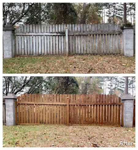 Fence cleaning